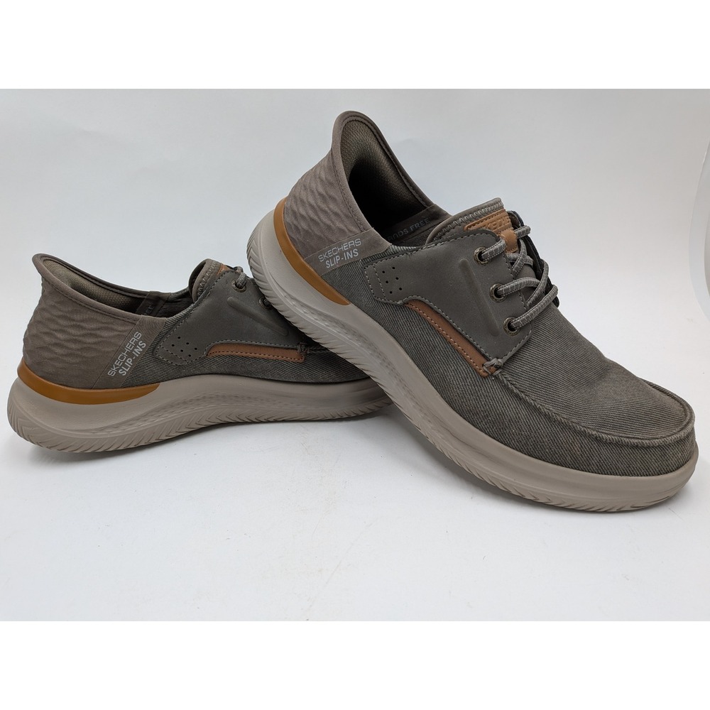 Skechers Slip-ins Hasting Niko Mens Brown Casual Loafers 205212 Size 9.5